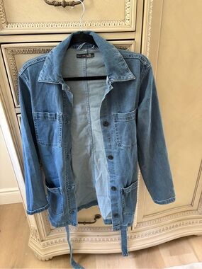 Light Blue Denim Shirt Jacket